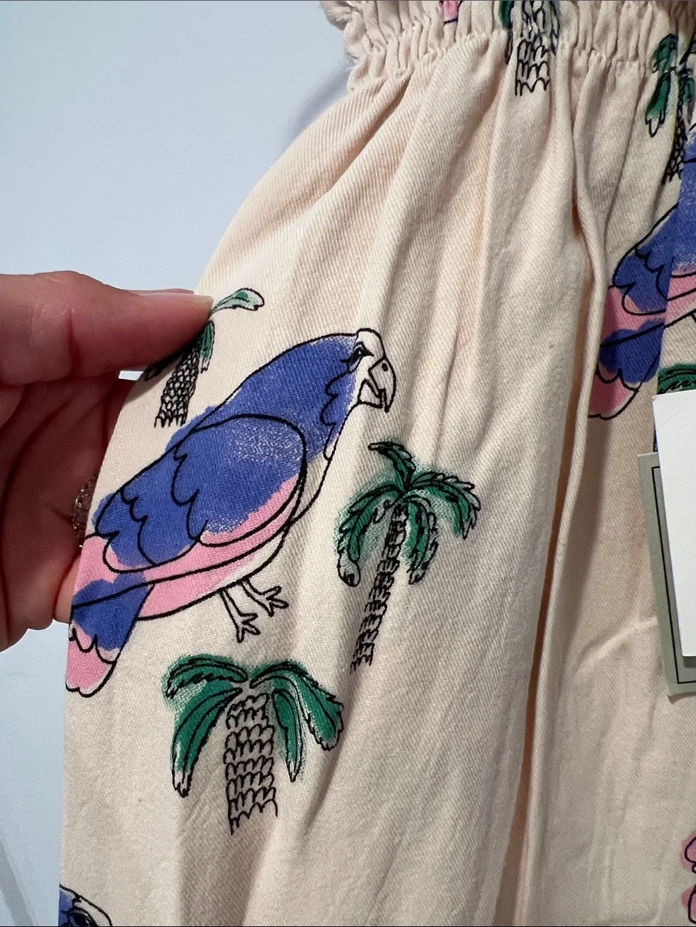 Parrot Print Kids Romper